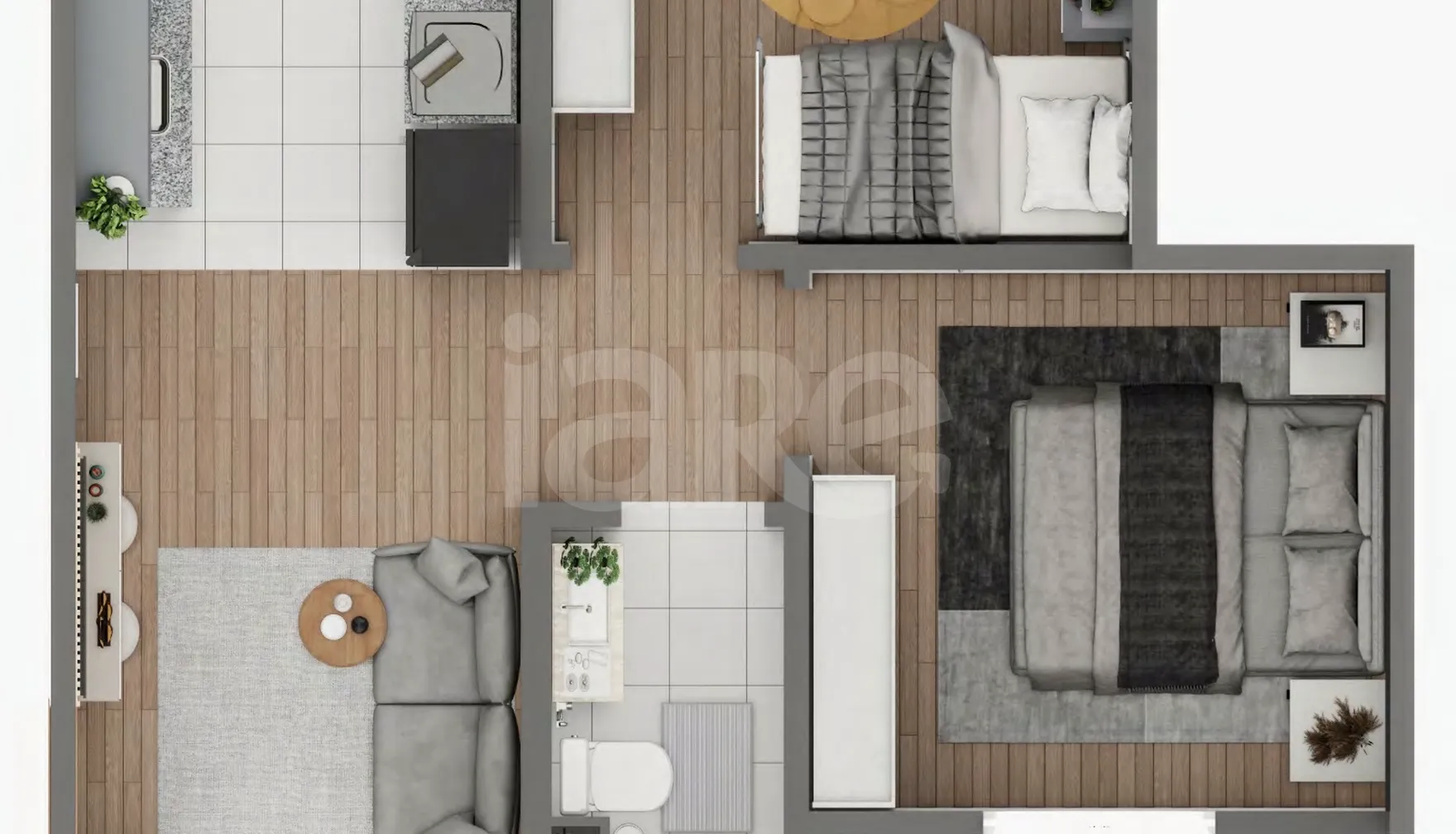 Planta — Apartamento 39,54 m²