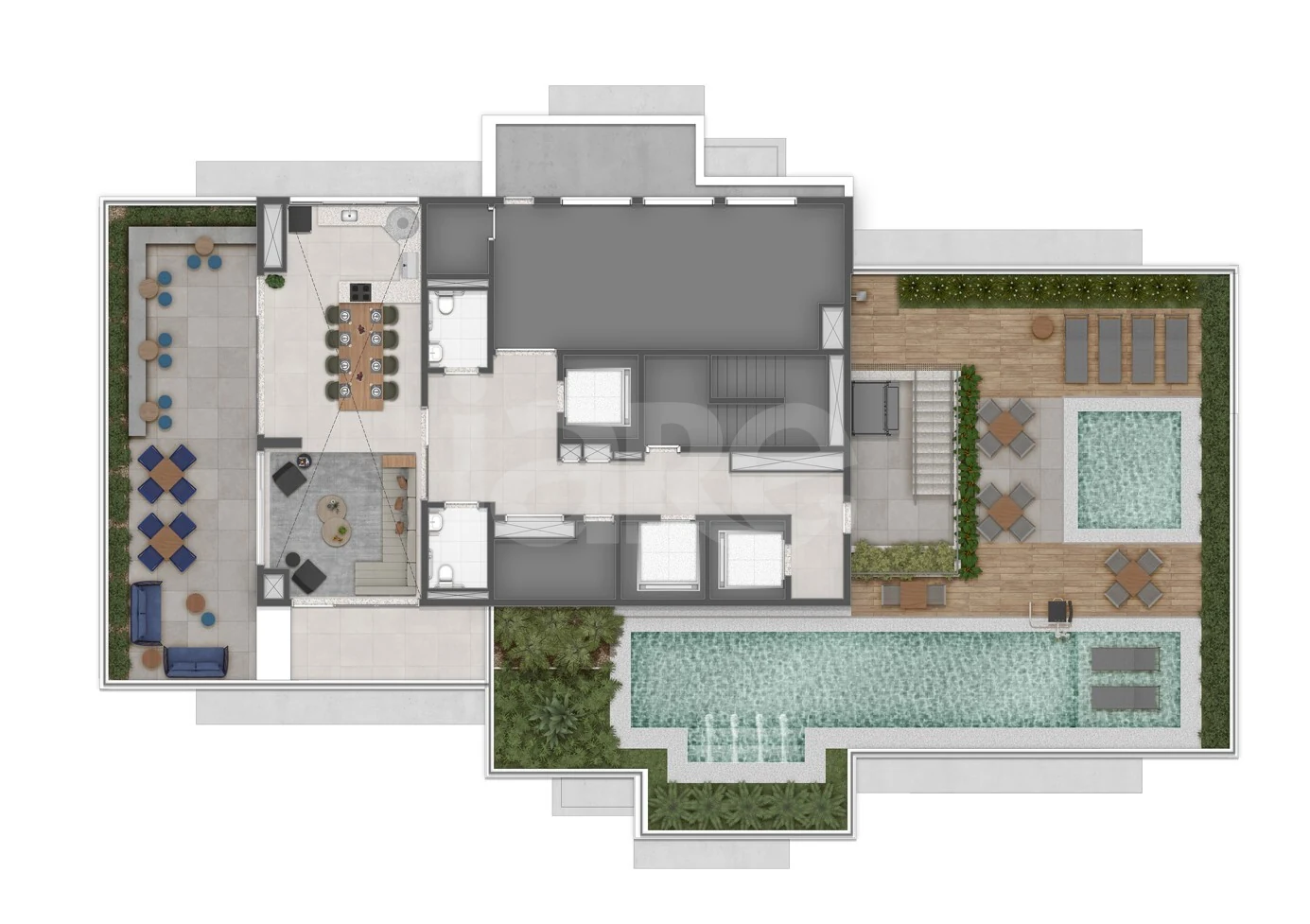 Planta — Pavimento rooftop b