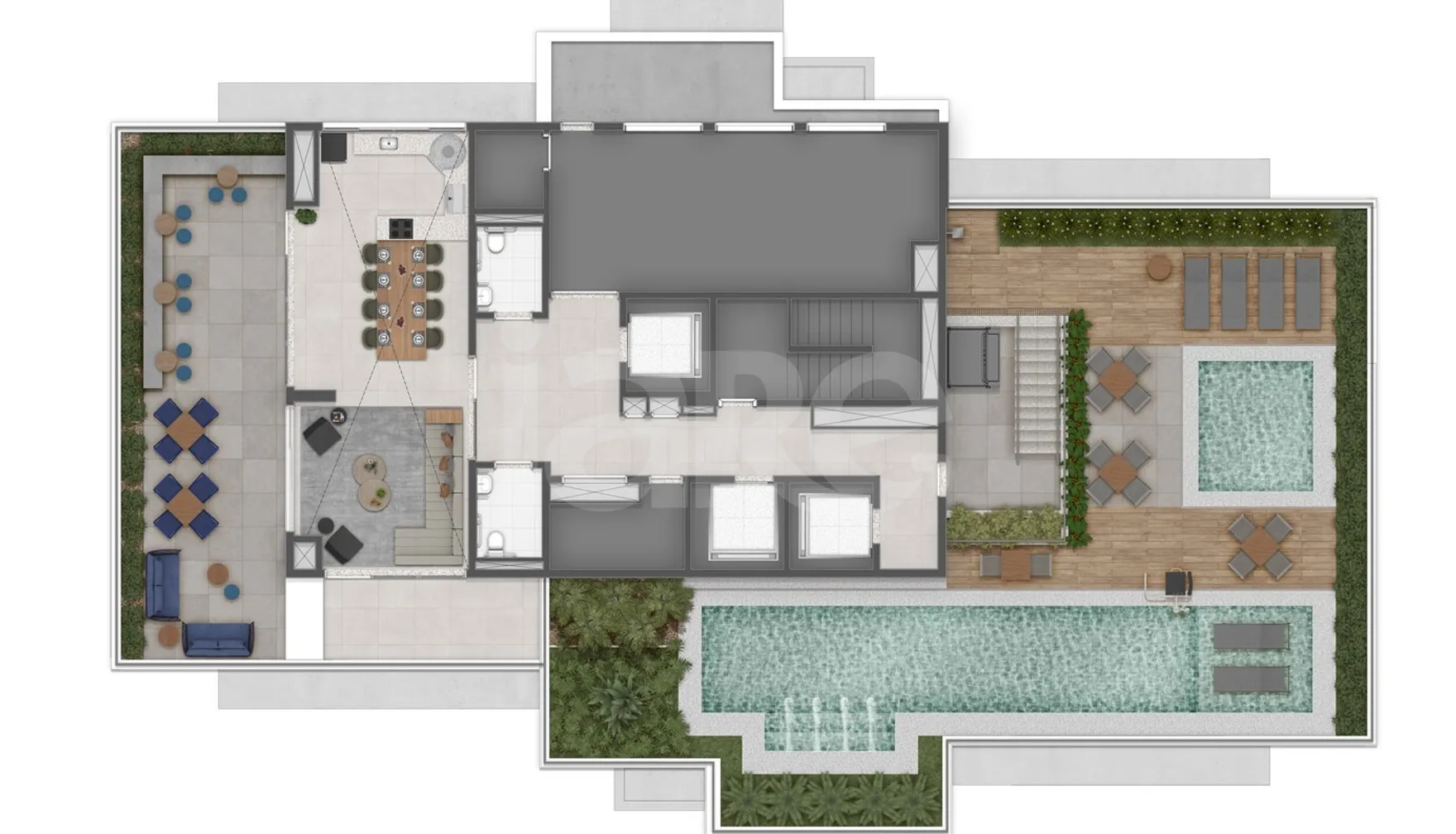 Planta — Pavimento rooftop b