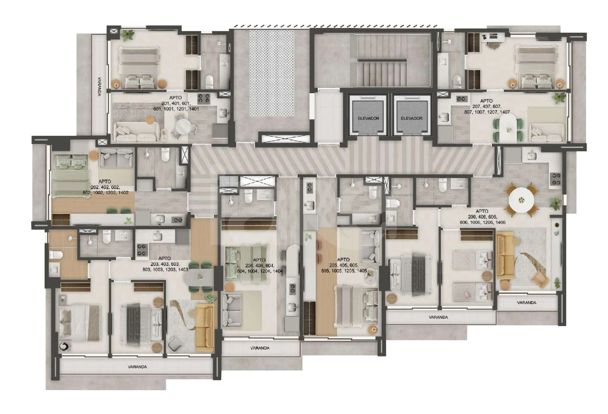 Planta — Pavimento 2