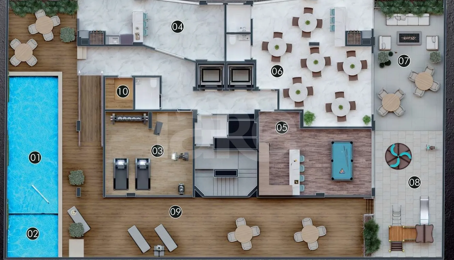 Planta — Pavimento lazer
