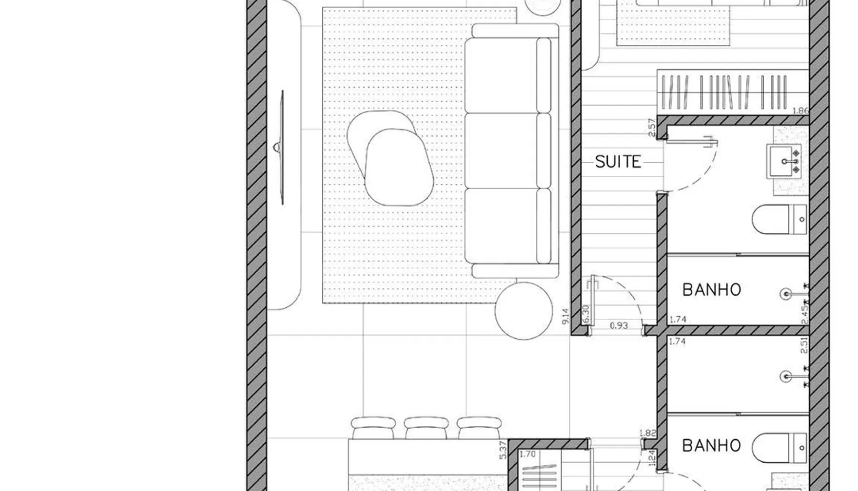 Planta — Apartamento 114,29 m²