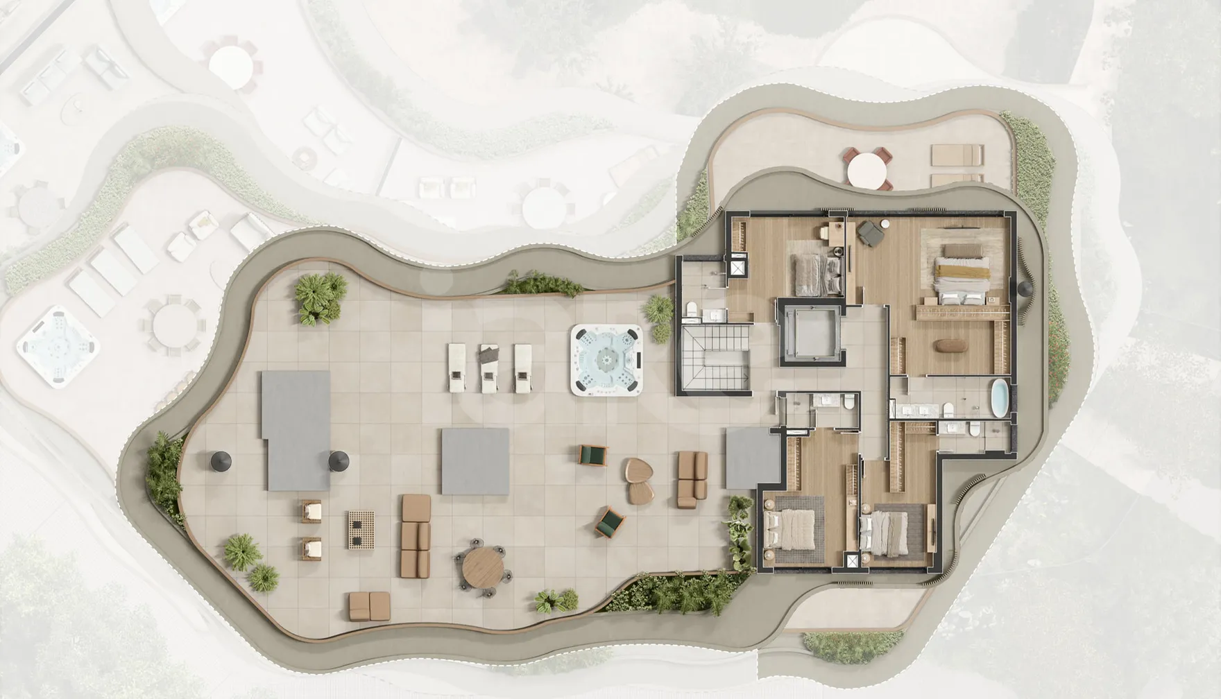 Planta — Cobertura Duplex 583,17 m²