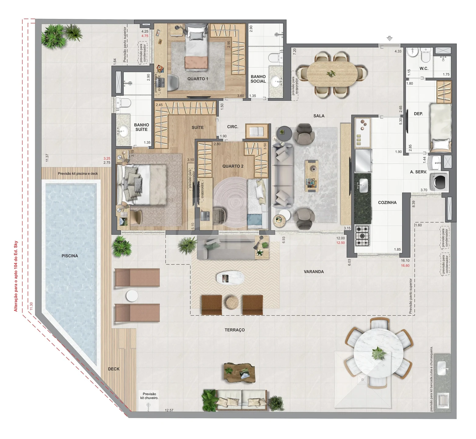 Planta — Garden 243,46 m²