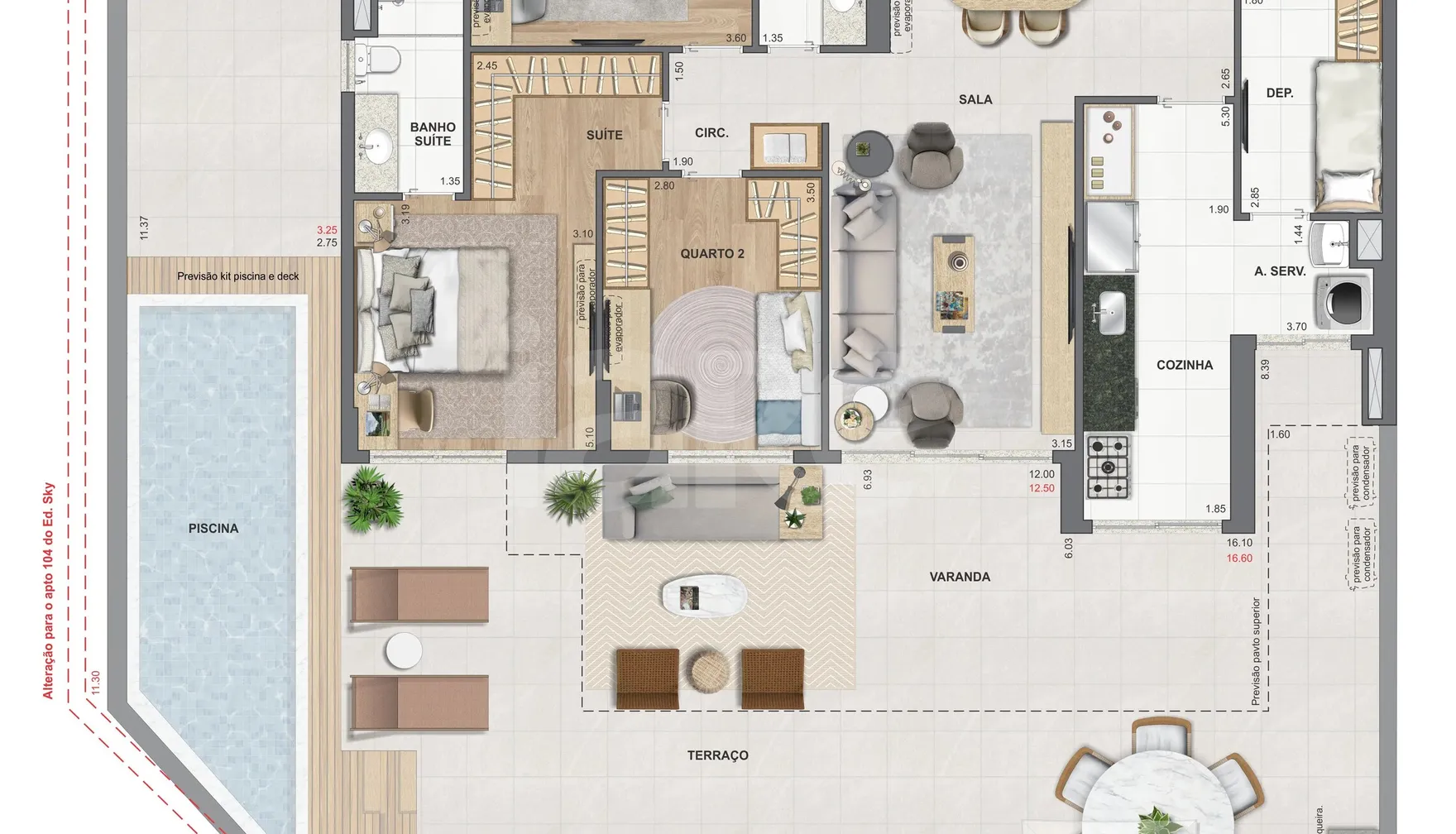 Planta — Garden 243,46 m²