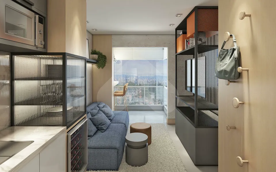 Duo E-Residence - Studio com 27 m², em São Judas — foto 2