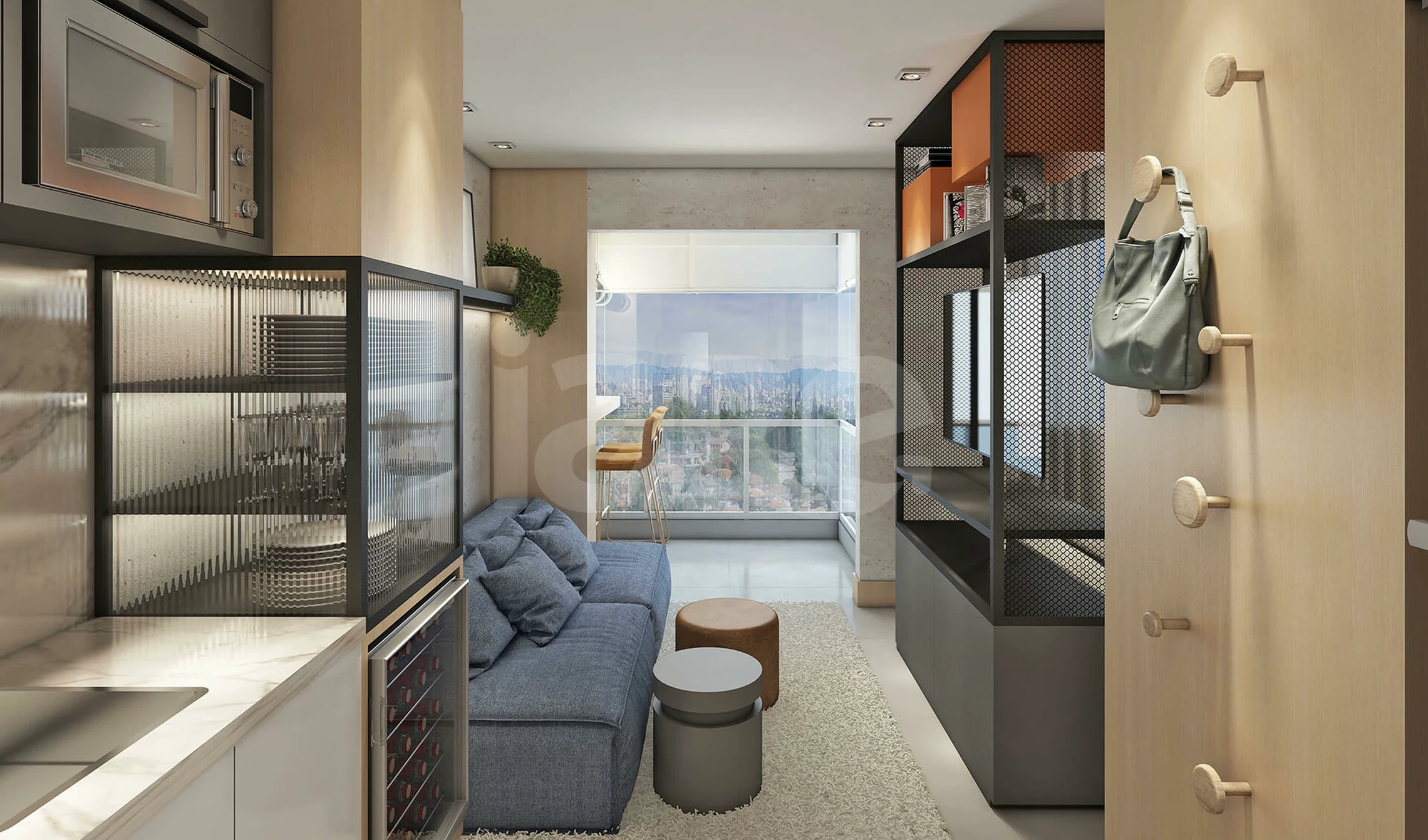 Duo E-Residence - Studio com 27 m², em São Judas — foto 2