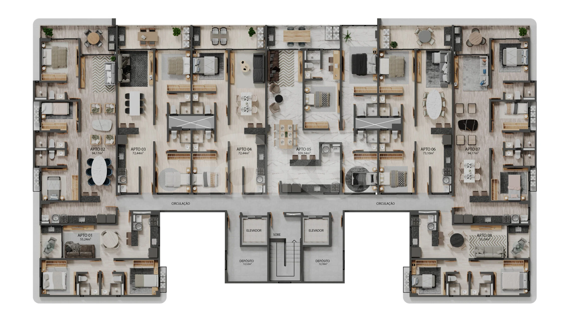 Planta — Pavimento 1