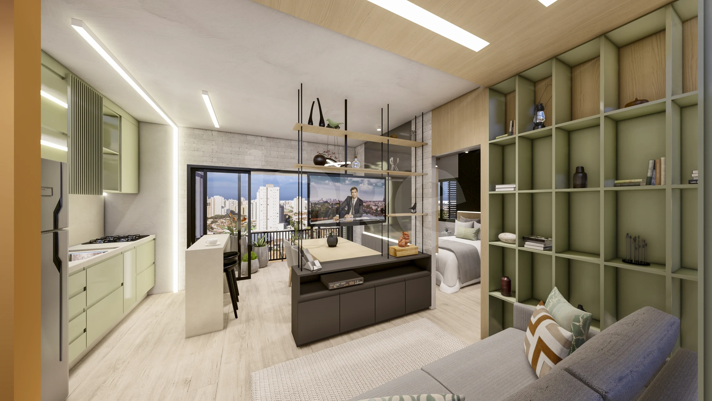 Ateliê Cambuí - Apartamento com 43,08 m², em Cambuí — foto 2