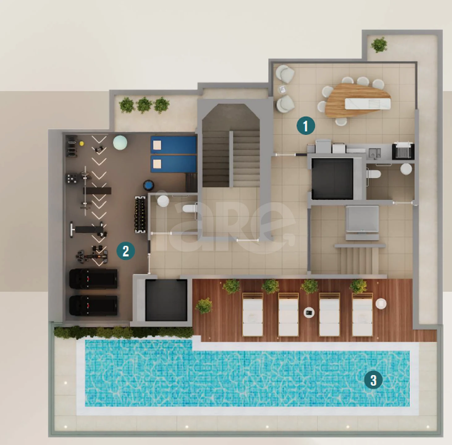 Planta — Pavimento rooftop