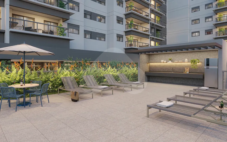Blue Marine Home Resort - Studio com 26,56 m², em Vila Monte Alegre — foto 31