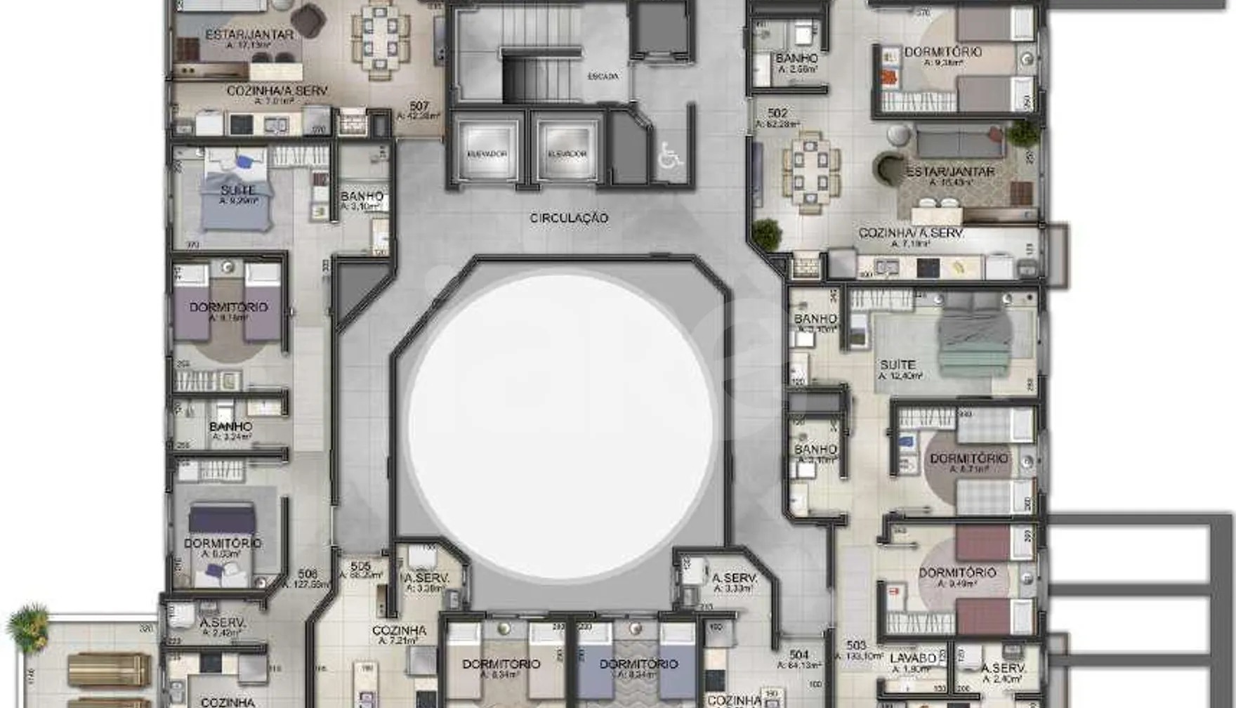 Planta — Pavimento 5