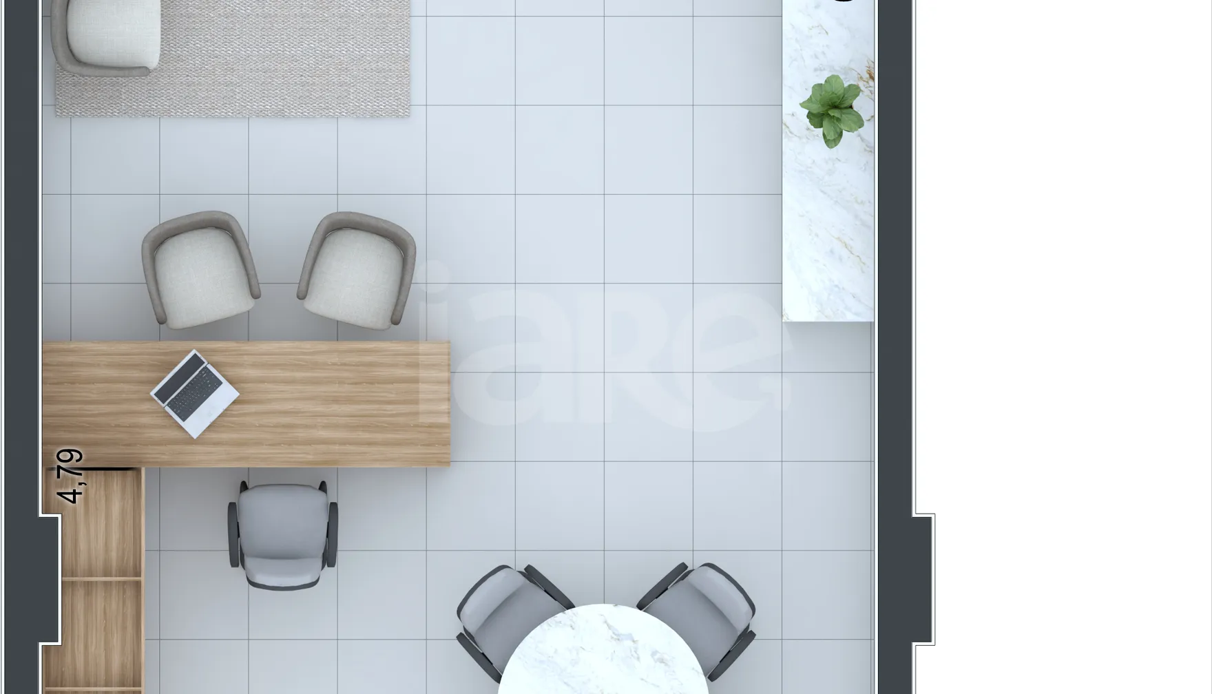 Planta — Sala 39,78 m²