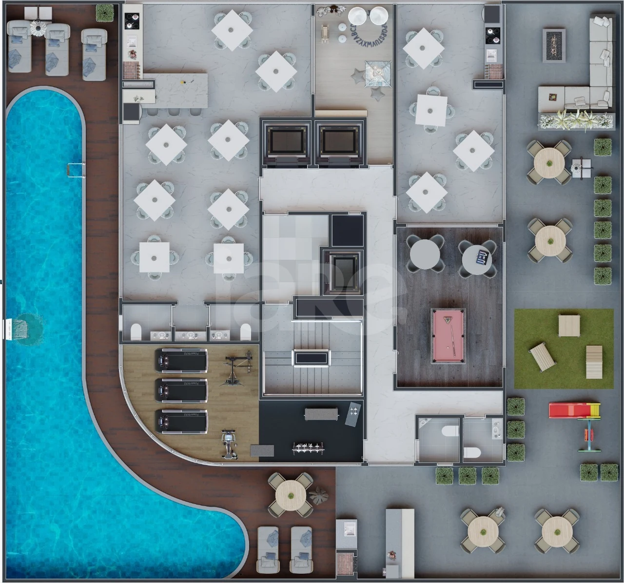 Planta — Pavimento lazer