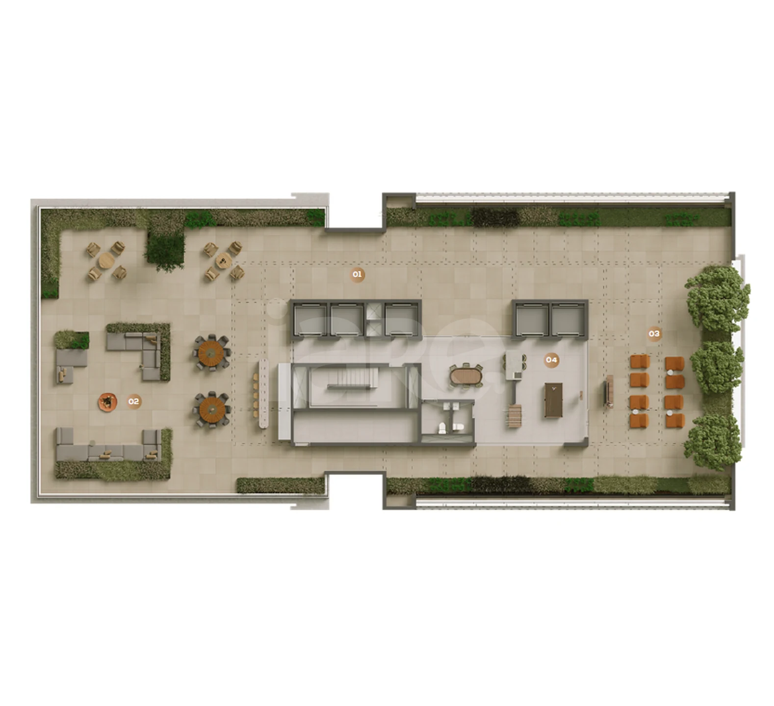 Planta — Pavimento rooftop