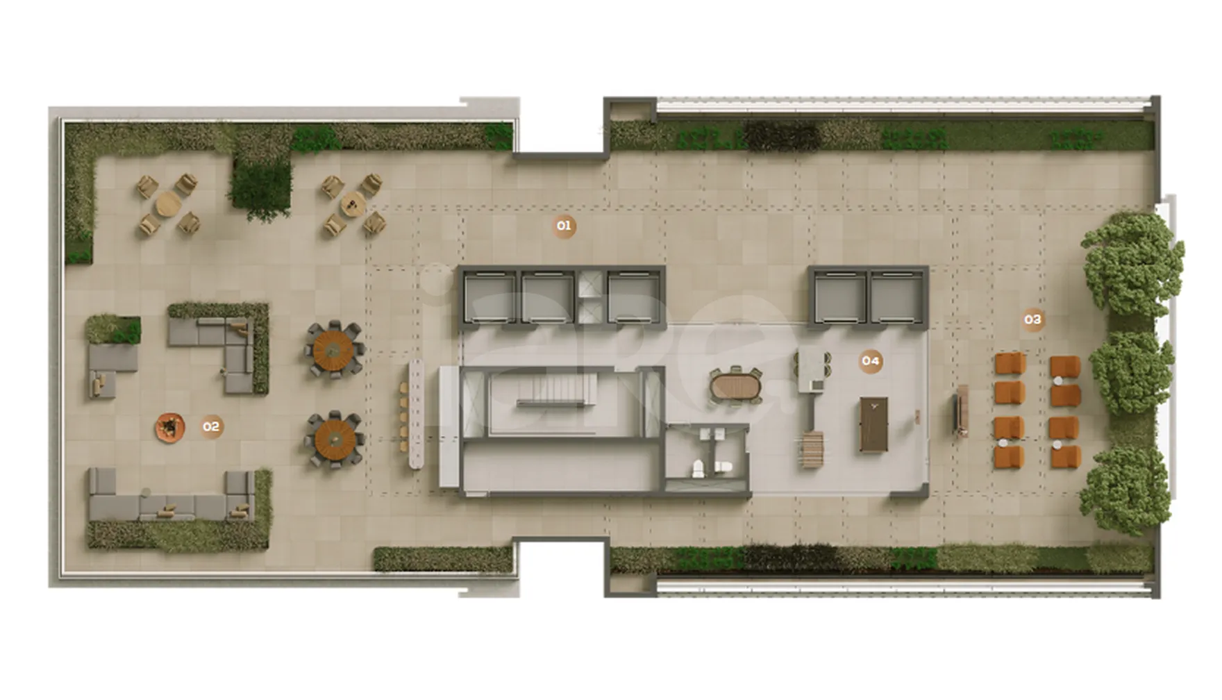 Planta — Pavimento rooftop