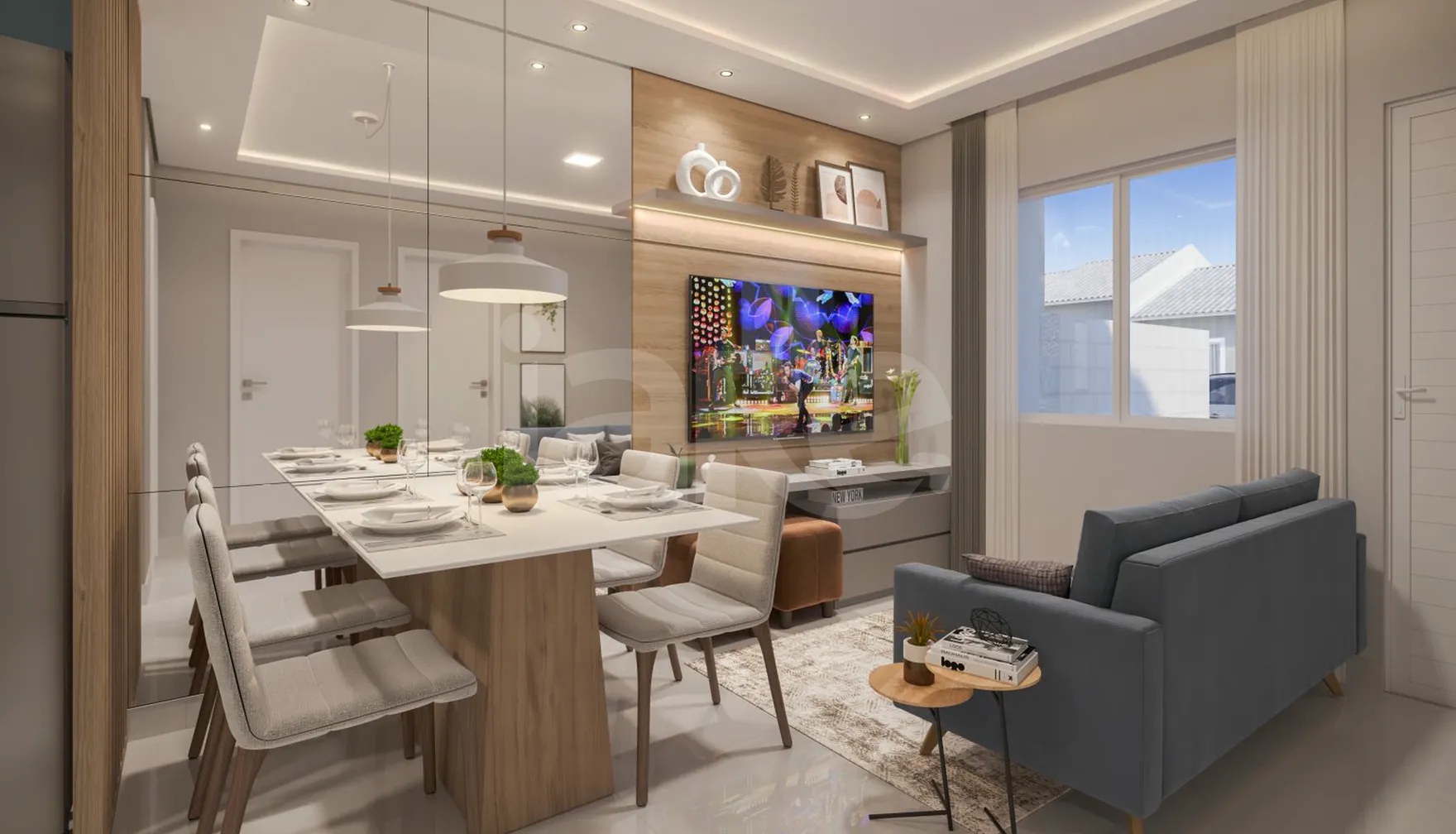 Residencial Treviso - Casa com 42,42 m², em Estados — foto 2