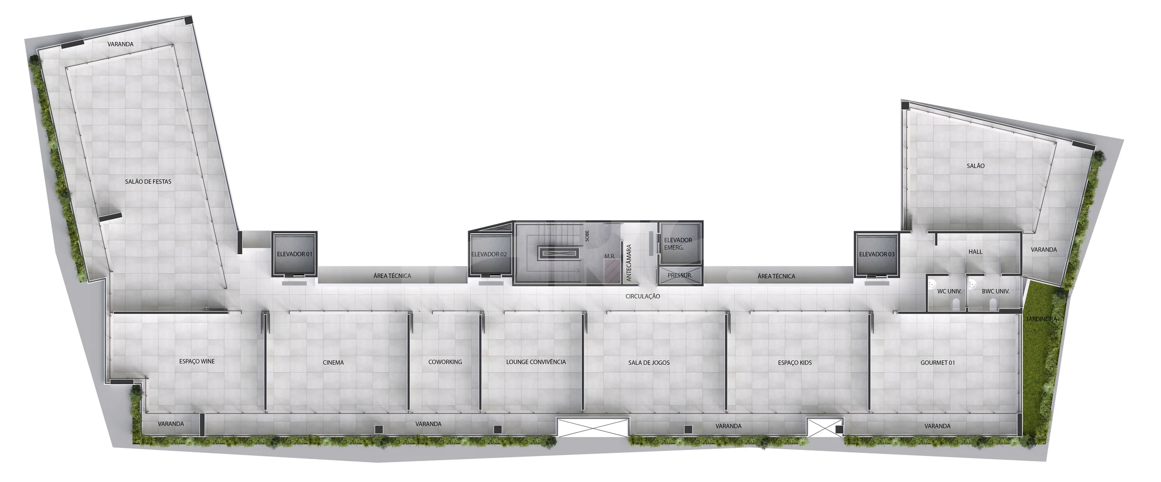 Planta — Pavimento lazer 1