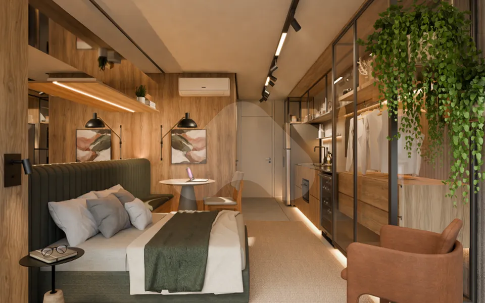 Grafik - Studio com 28,79 m², em Moema — foto 2