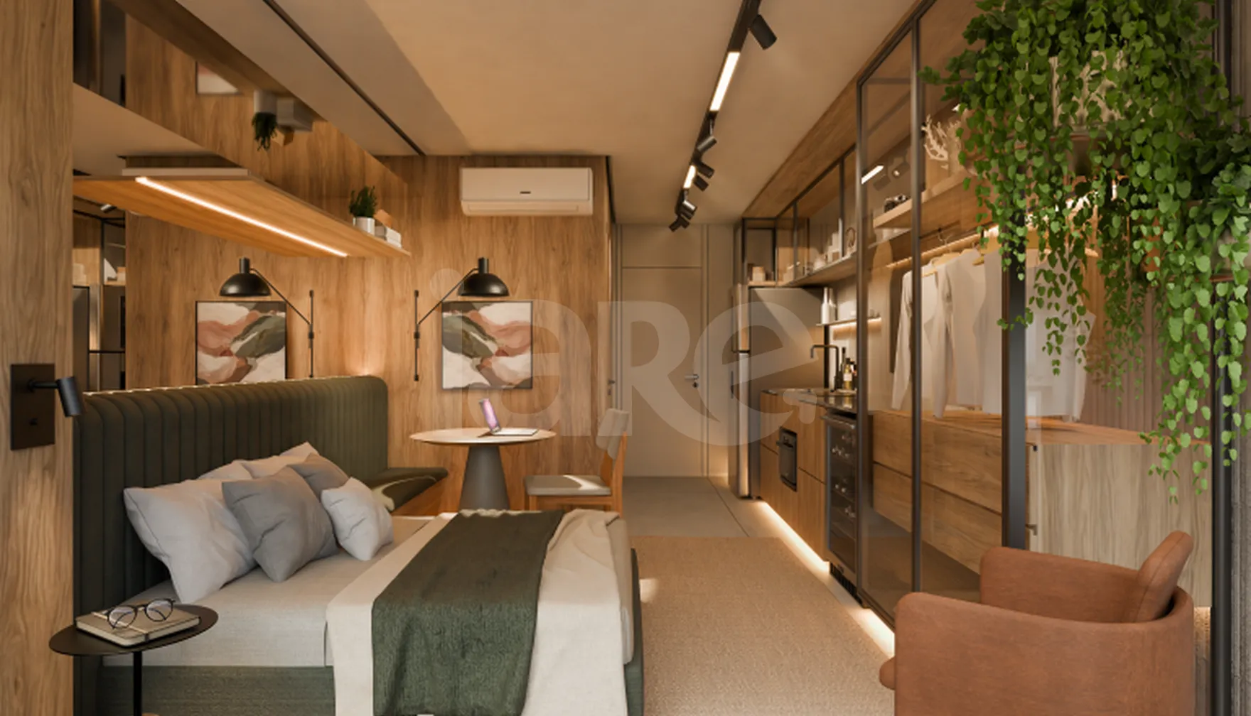Grafik - Studio com 28,79 m², em Moema — foto 2