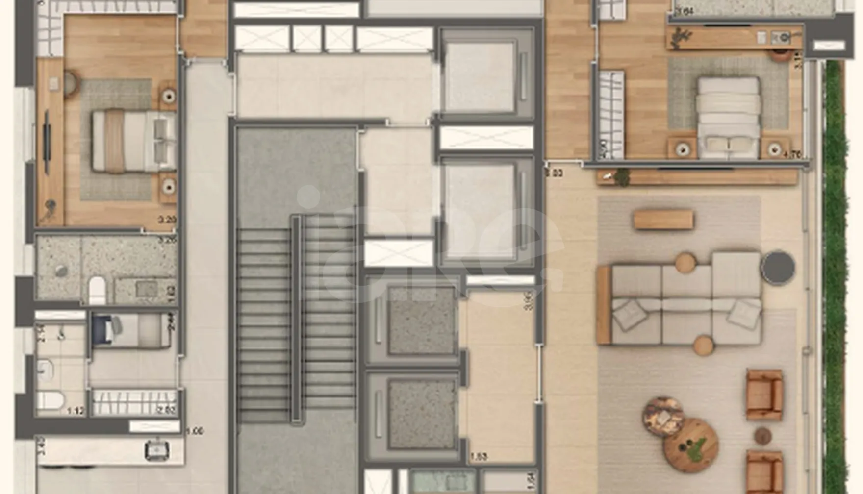 Planta — Apartamento 361 m²