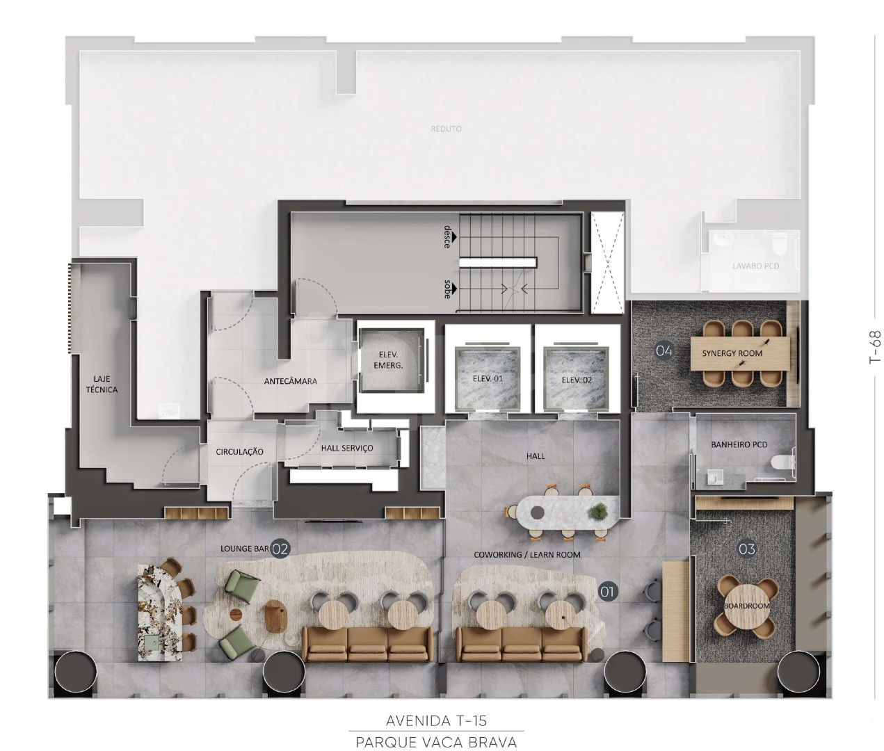 Planta — Pavimento 17