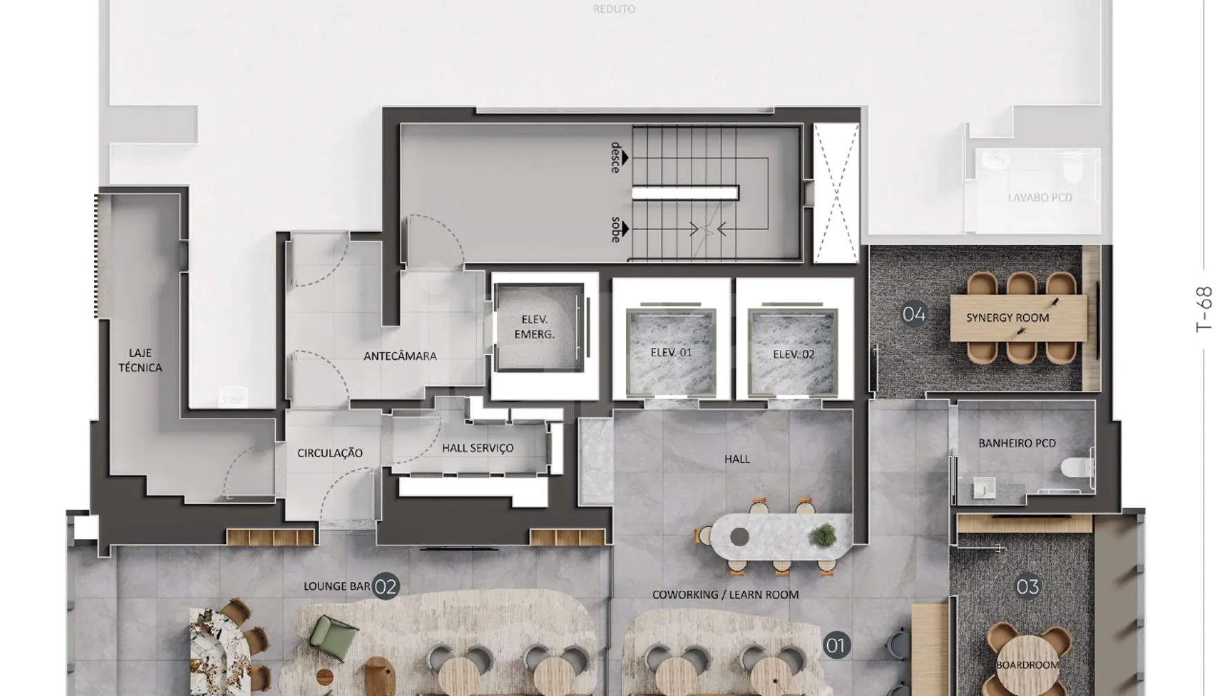Planta — Pavimento 17