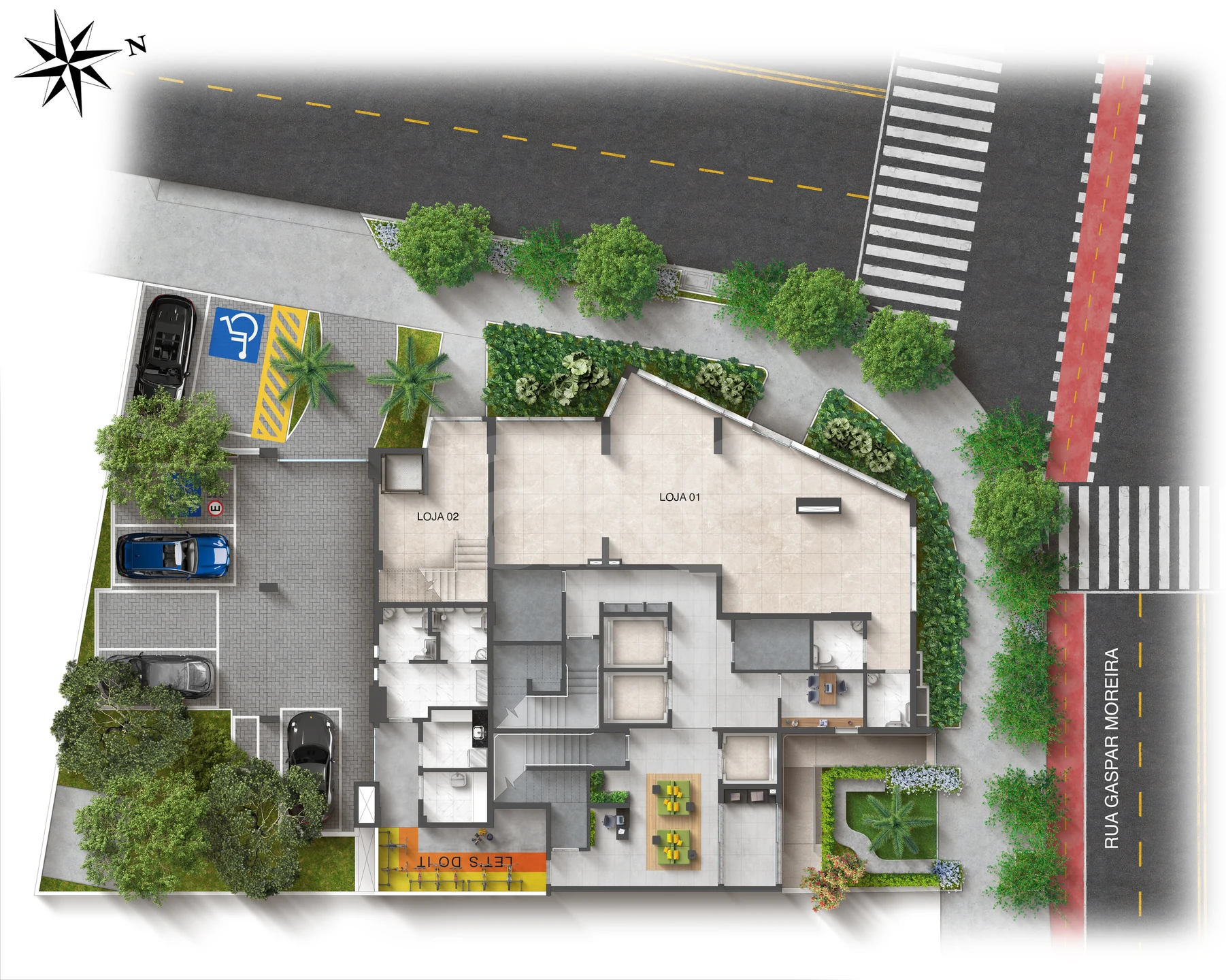 Planta — Implantação terreo