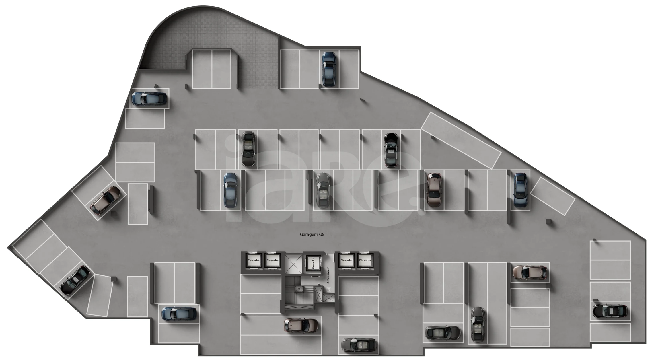 Planta — Pavimento garagem 02
