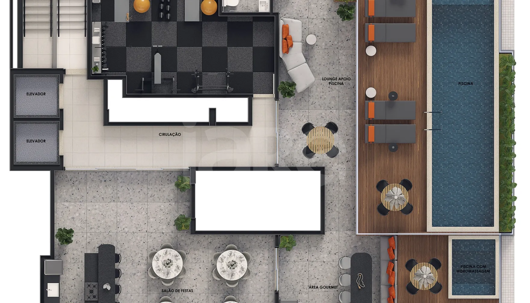 Planta — Pavimento rooftop