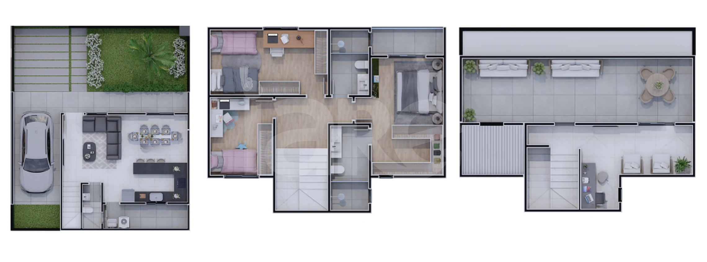 Planta — Casa em Condomínio 157,95 m²