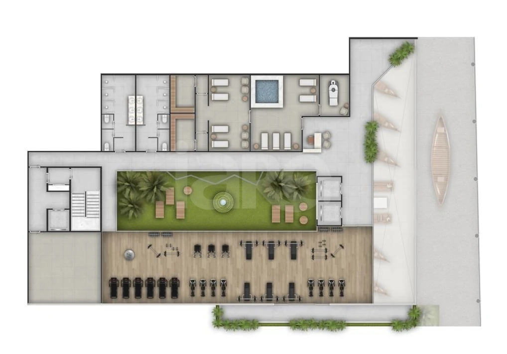 Planta — Pavimento lazer