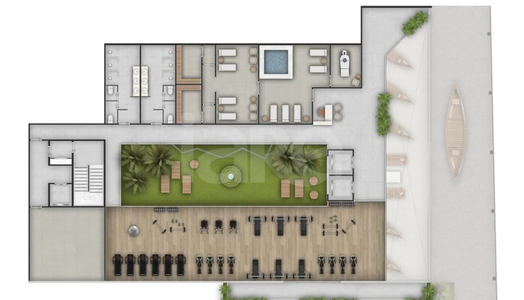 Planta — Pavimento lazer