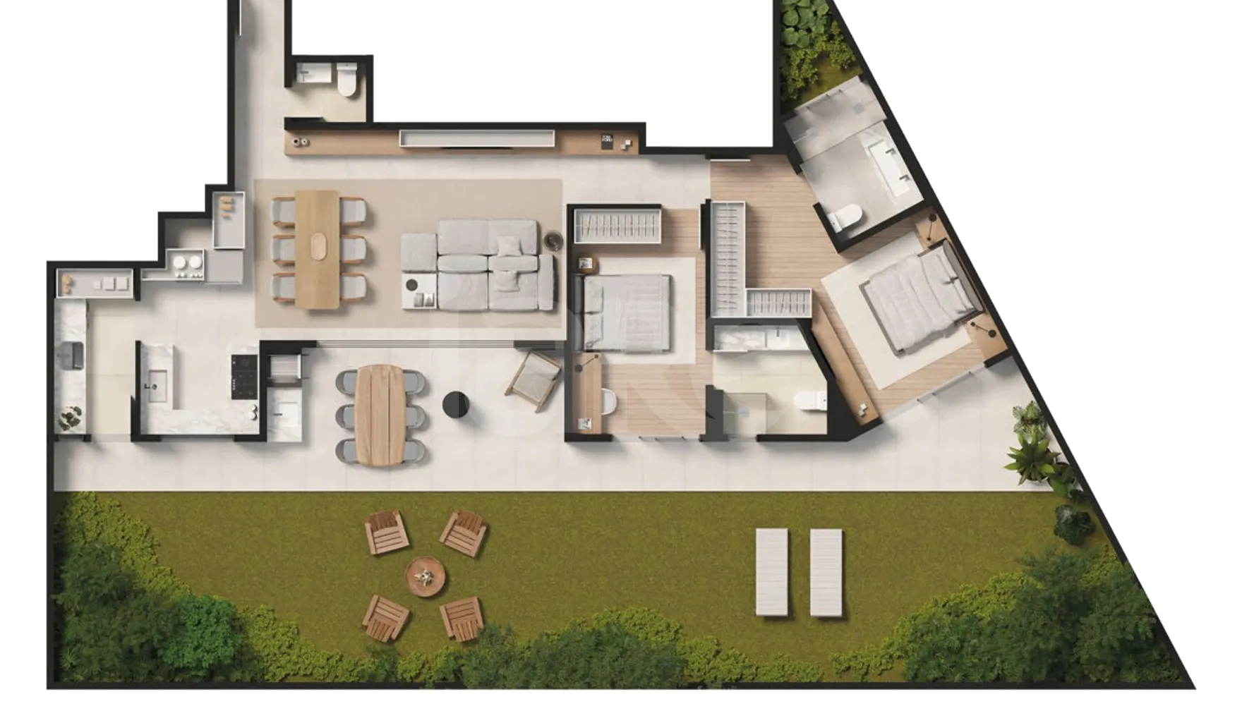 Planta — Garden 231,93 m²