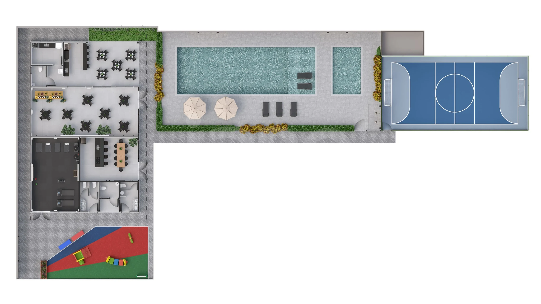 Planta — Pavimento lazer
