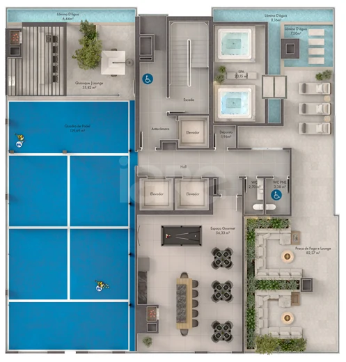 Planta — Pavimento rooftop