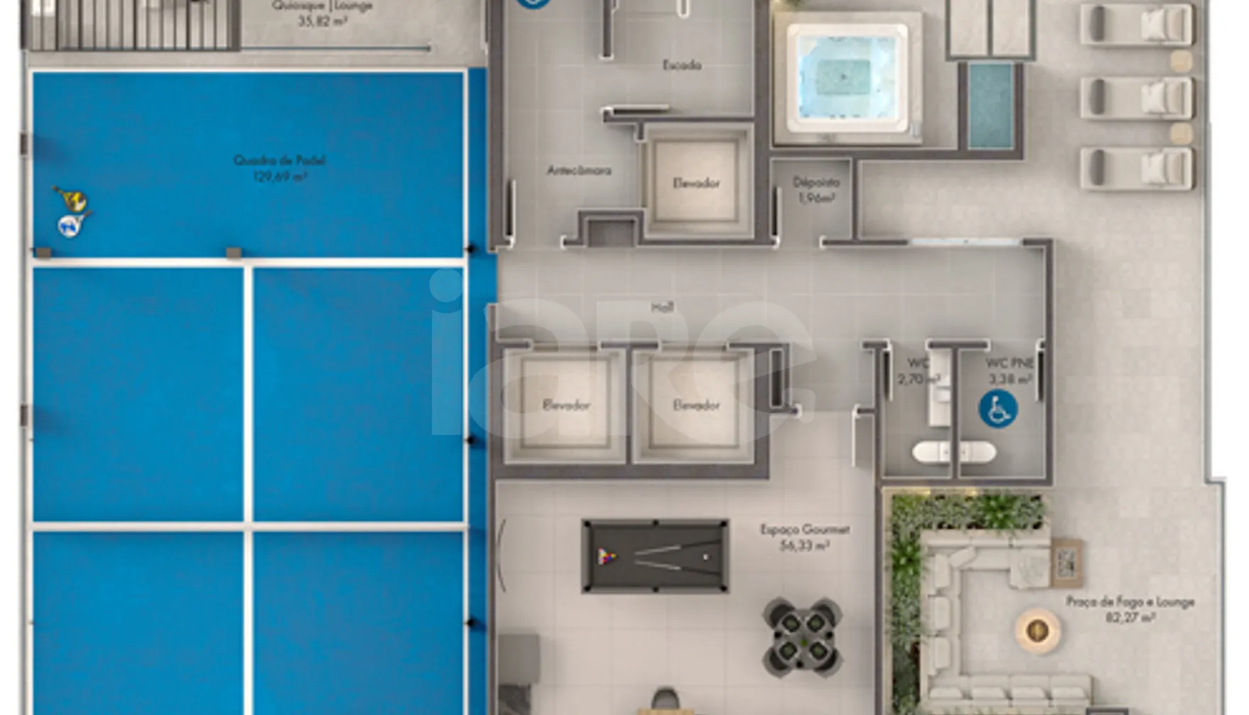 Planta — Pavimento rooftop