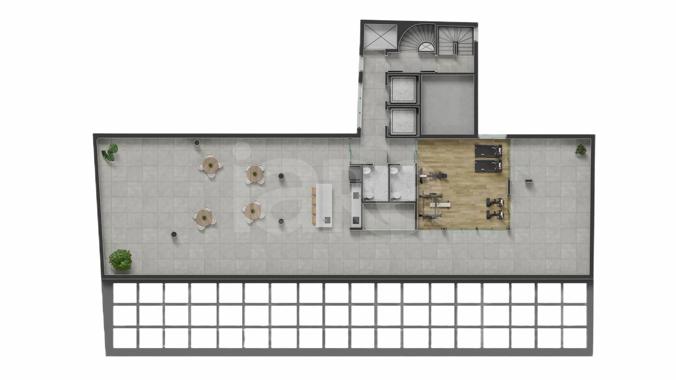 Planta — Pavimento rooftop