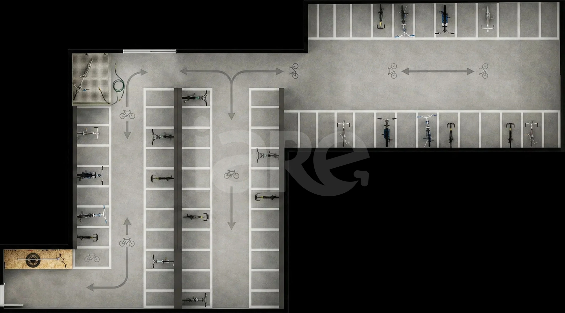 Planta — Pavimento garagem 01