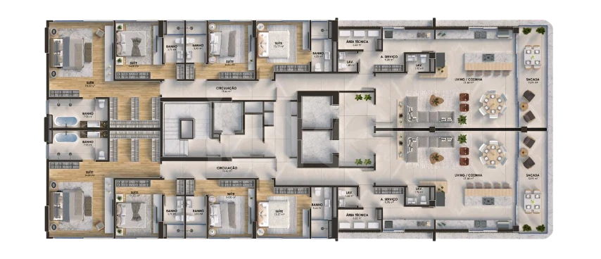 Planta — Pavimento 35