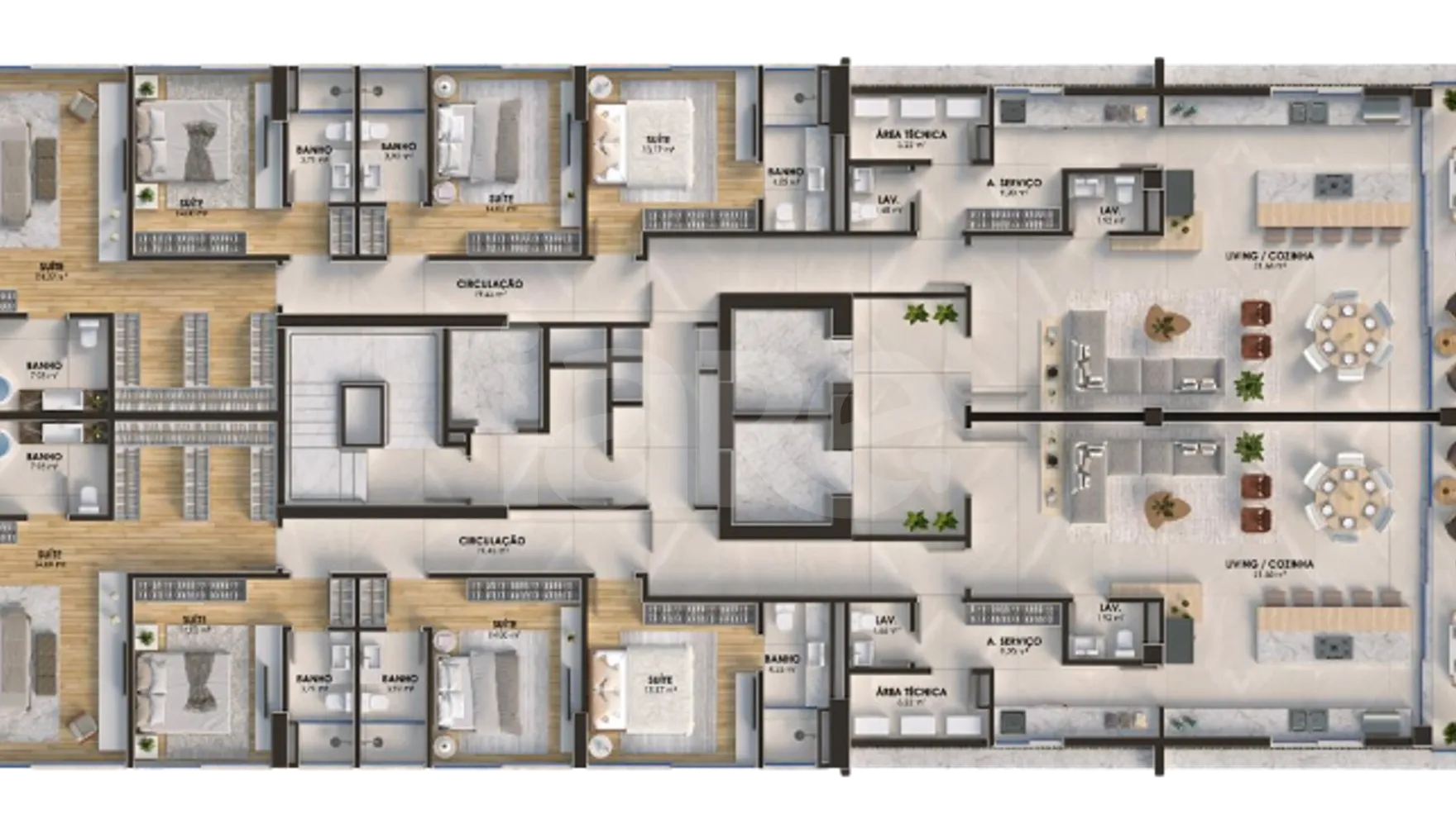 Planta — Pavimento 35