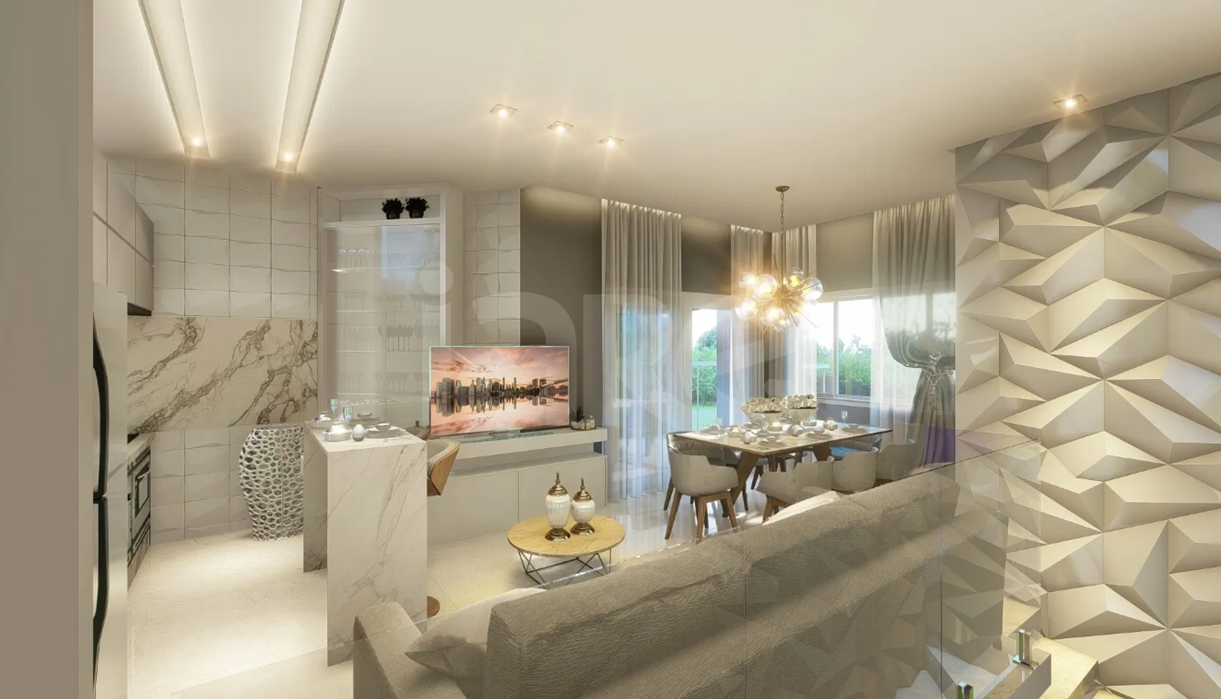 Badejo Residencial - Apartamento com 96,7 m², em Canto Grande — foto 2