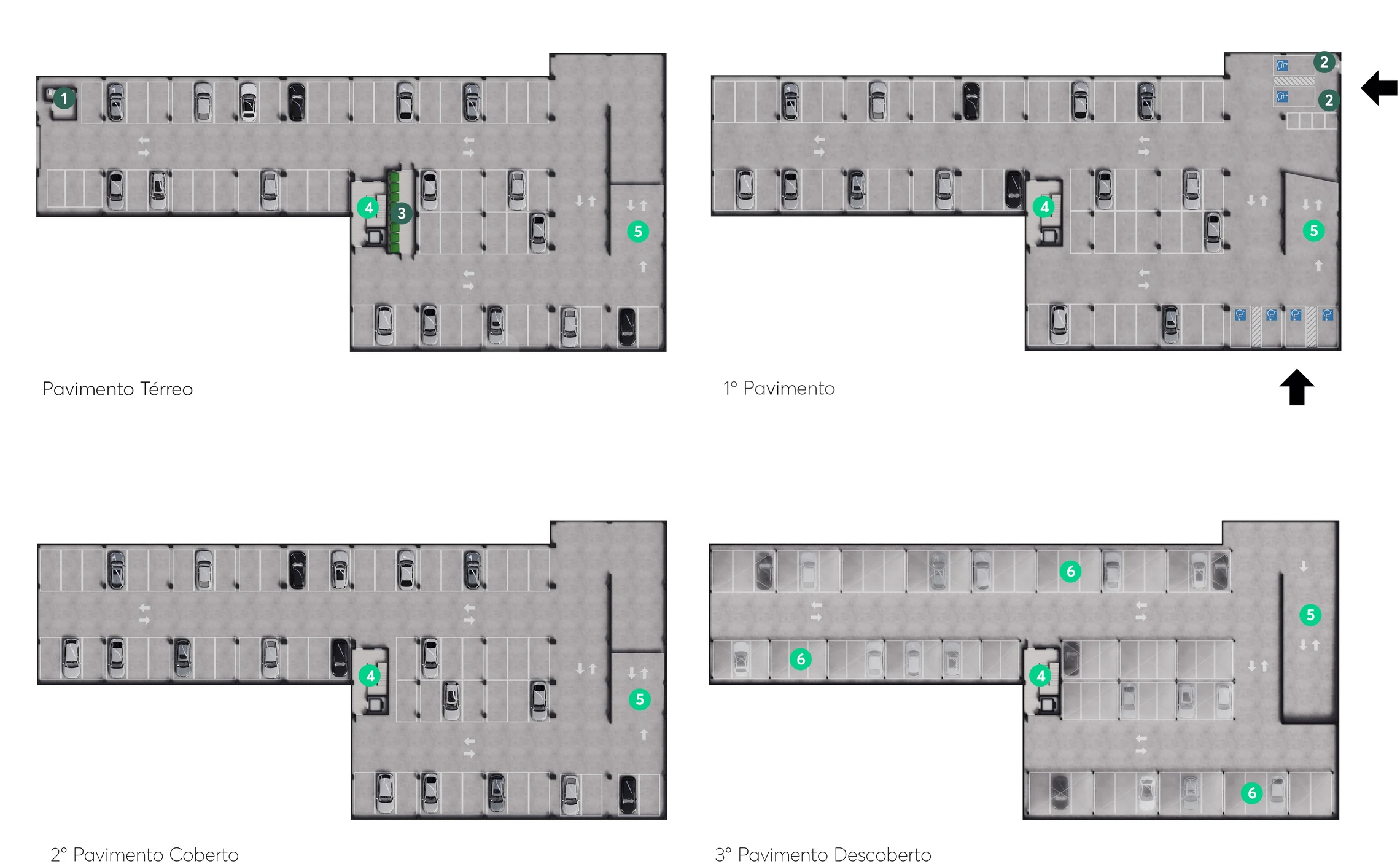 Planta — Pavimento garagem
