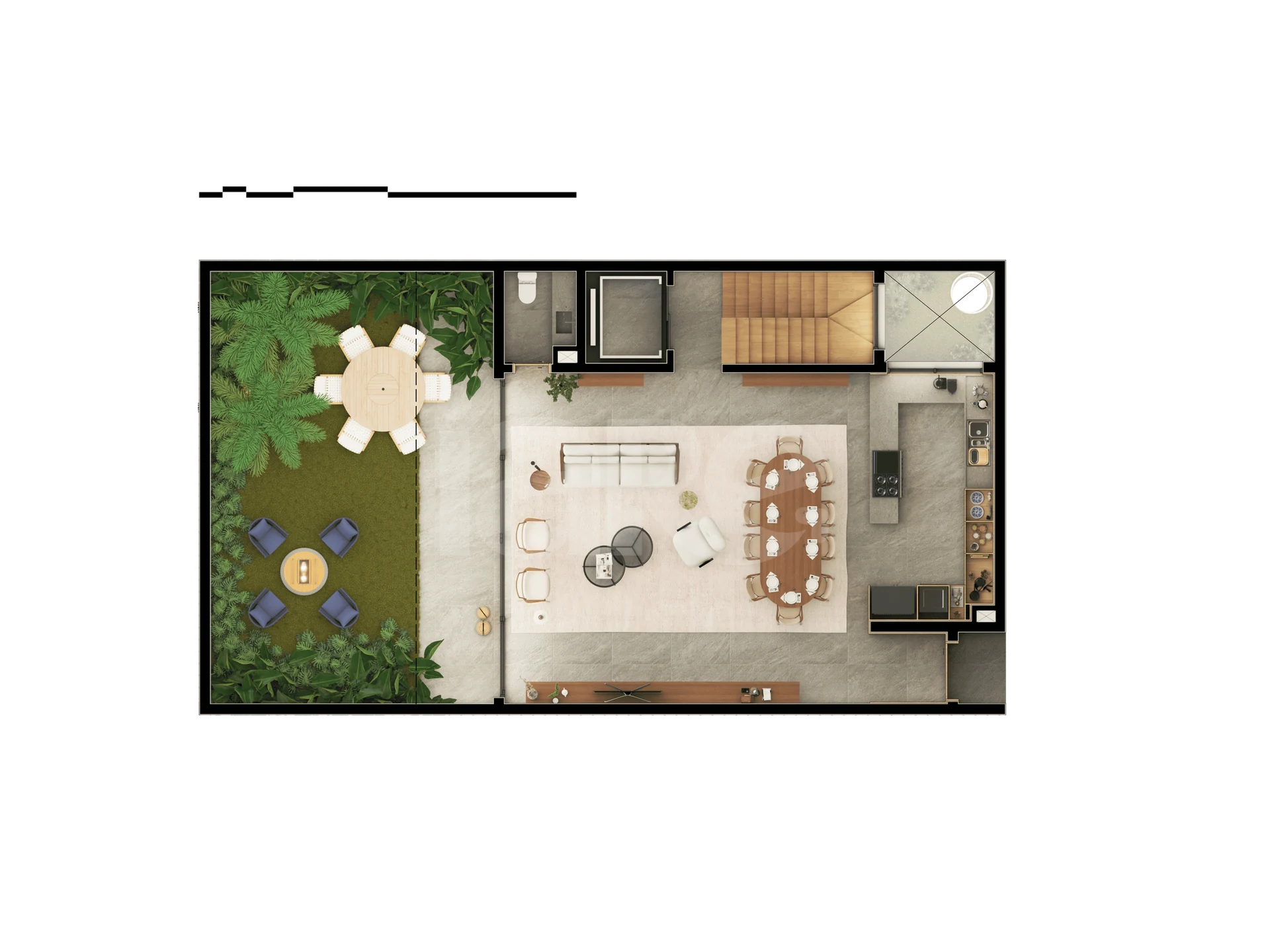 Planta — Casa 02, 03 e 04 - Térreo