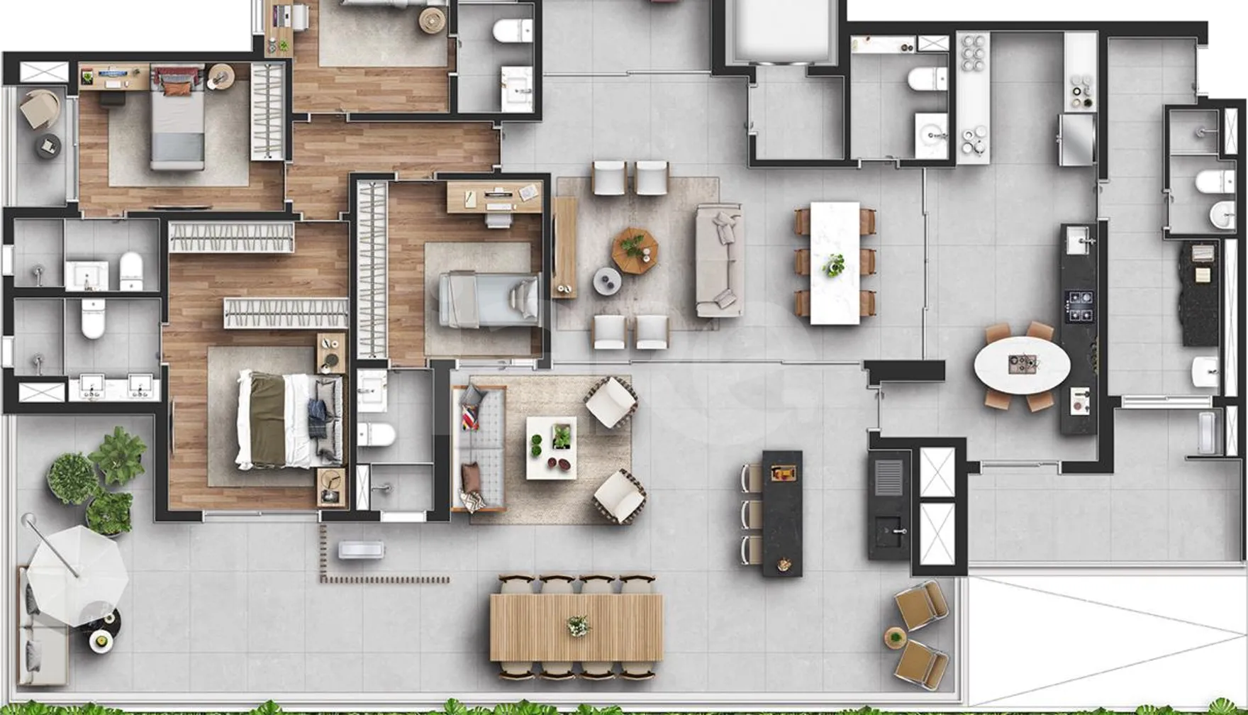 Planta — Garden 281,9 m²
