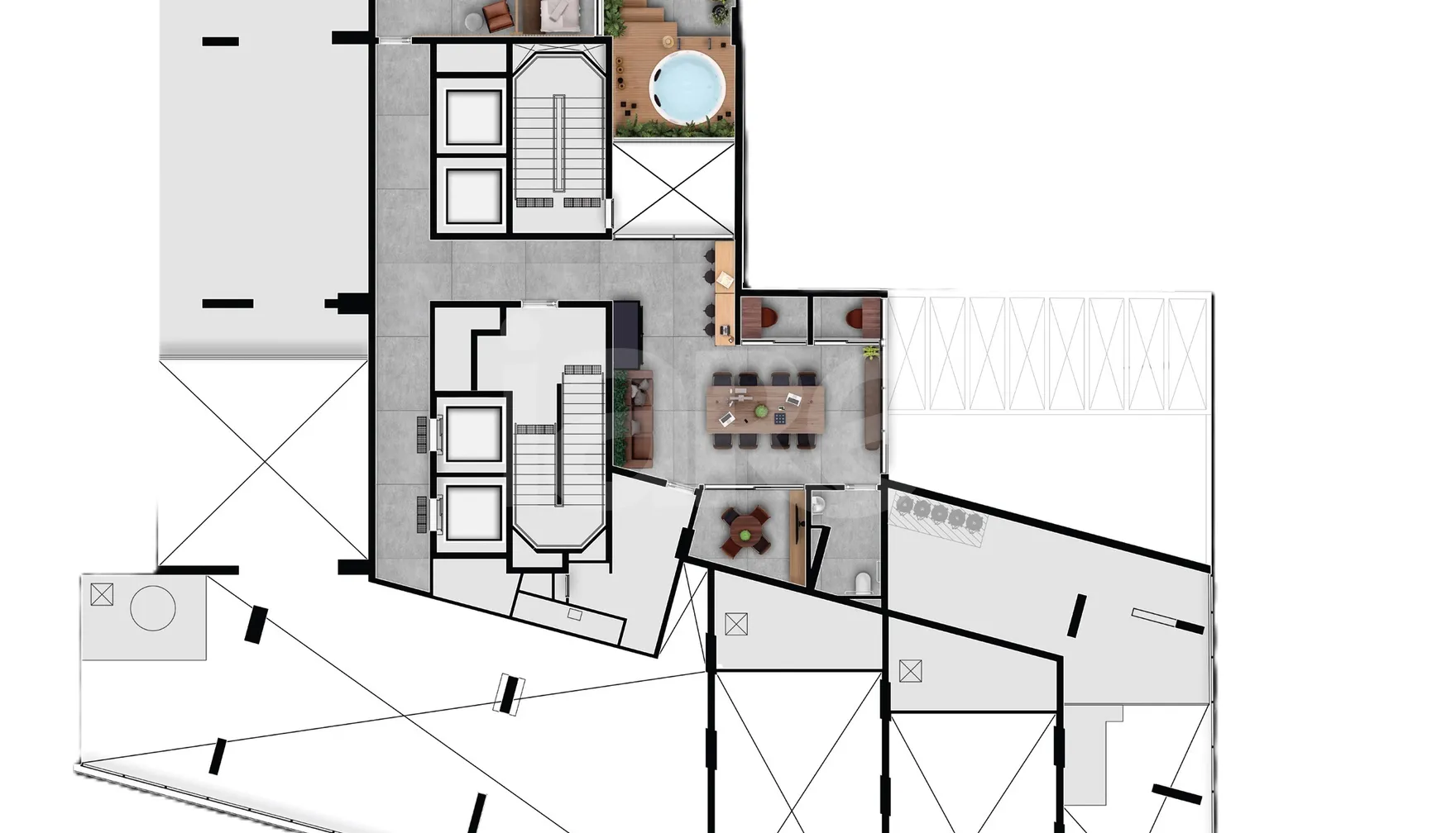 Planta — Pavimento 1 2