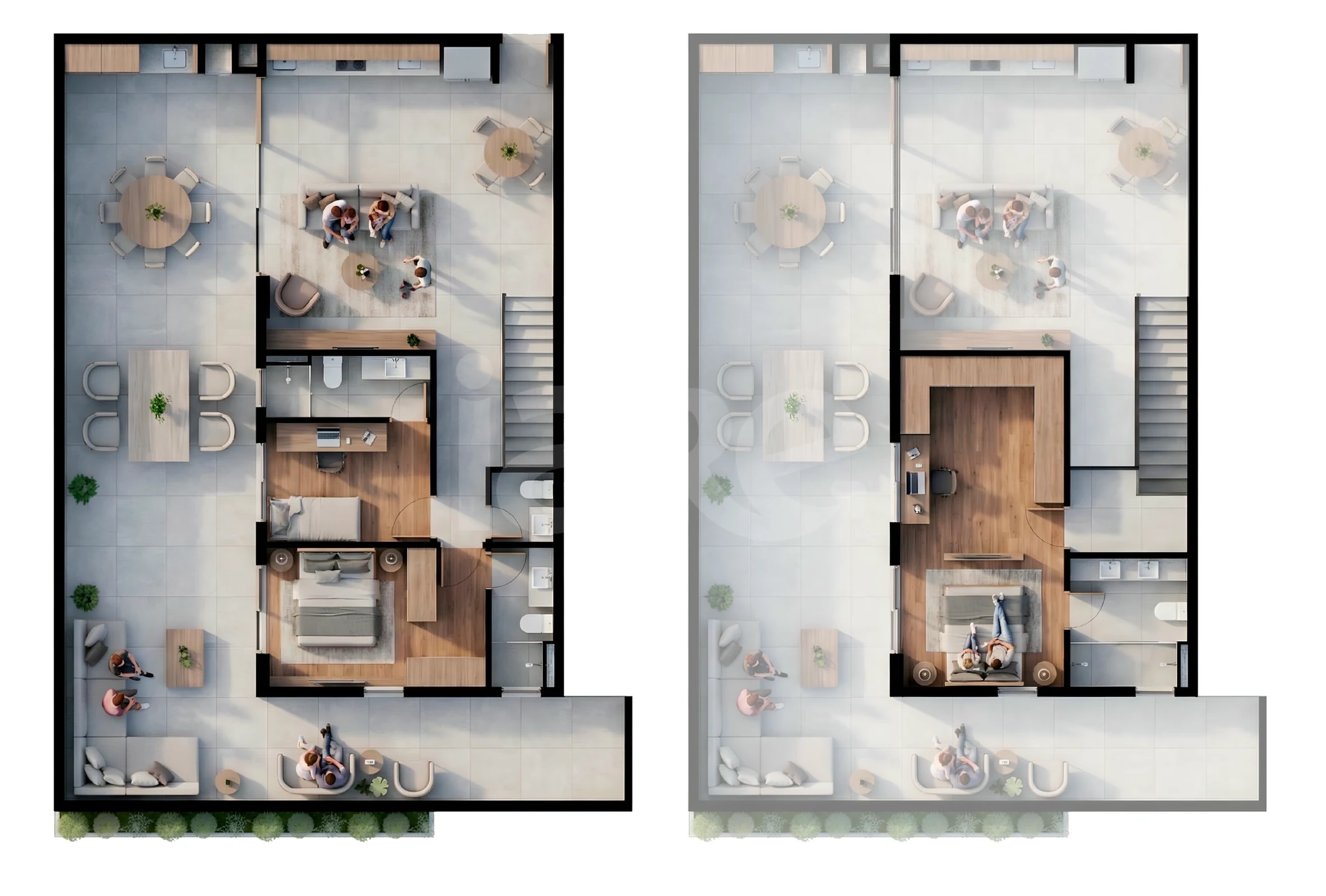 Planta — Garden 195,75 m²