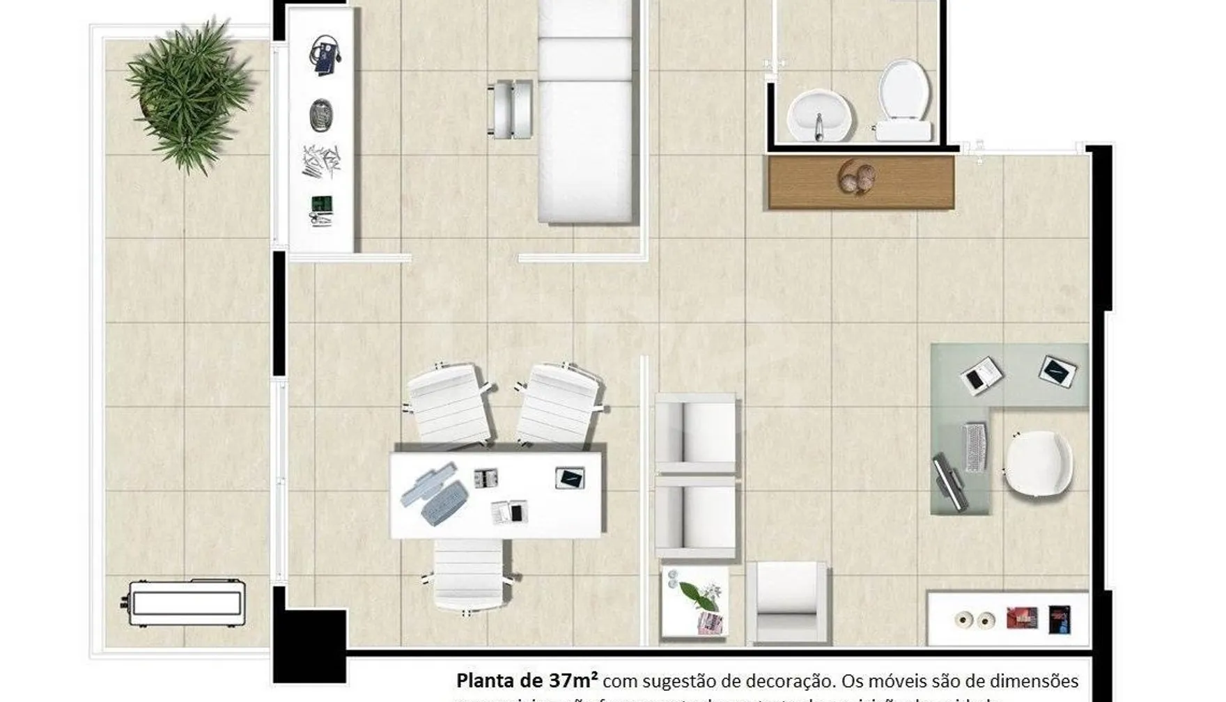 Planta — Sala 37 m²
