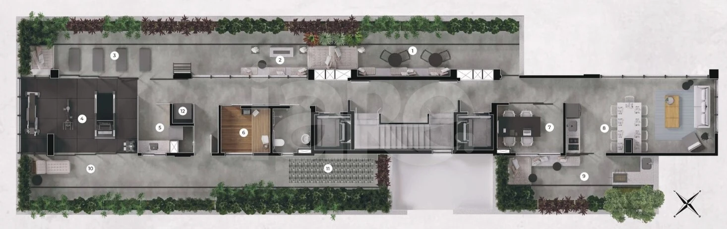 Planta — Pavimento lazer