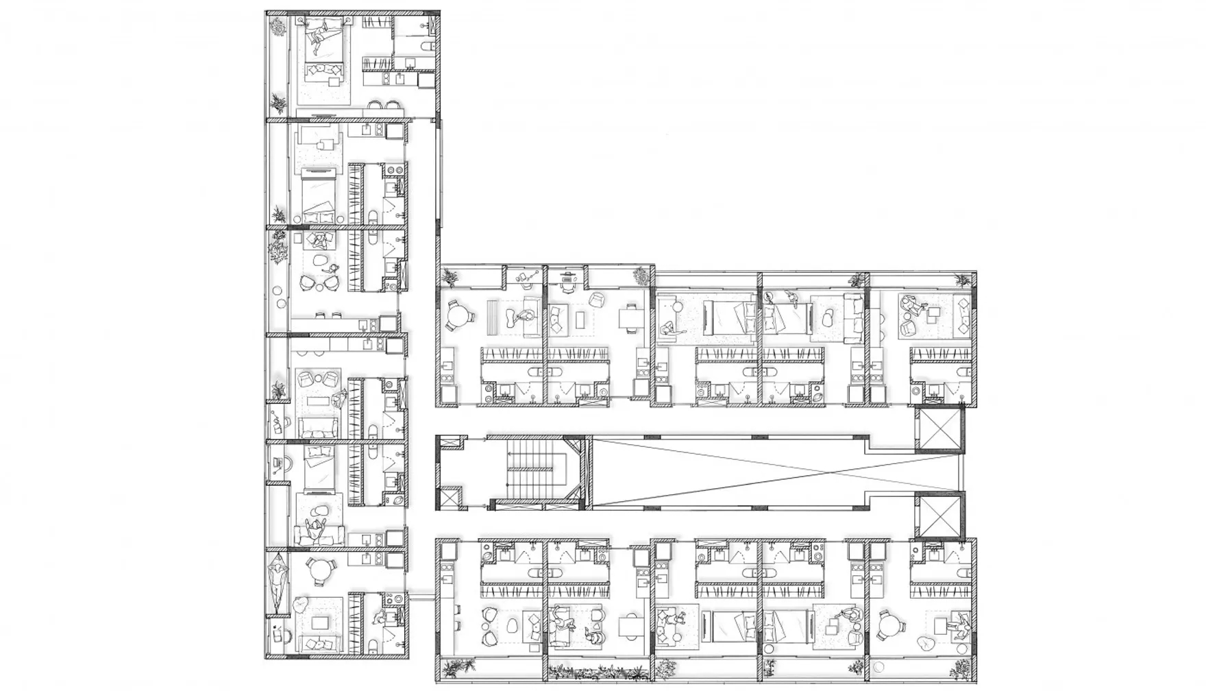 Planta — Pavimento 2 e 3